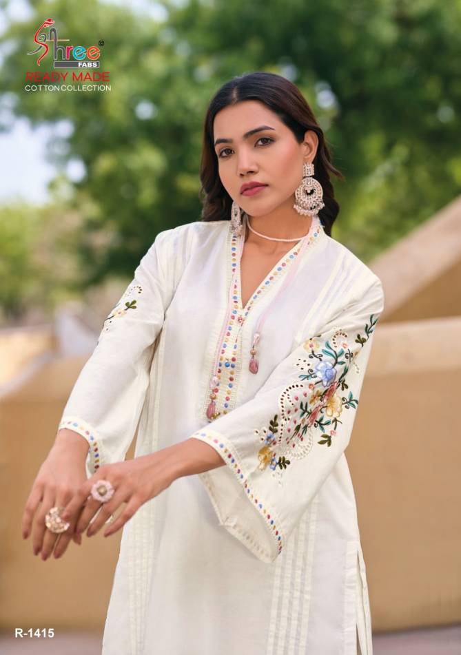 R 1415 By Shree Cambric Cotton Pakistani Kurti With Bottom Wholesale Price In Surat